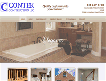 Tablet Screenshot of contekconstruction.com